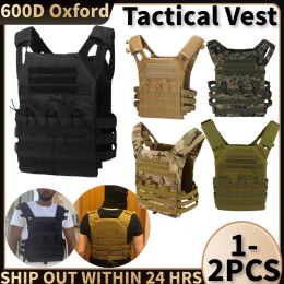 Molle Plate Carrierr Magazine Airsoft Tactical Vest Train Body Armor Combat Camo Military Army Men's Vest CS Hunting Equipment