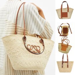Raffias Designers Low straw bag Women Metal Chain Handbag Weave Bags Mens Wallets Envelope Crossbody Clutch Straw Beach Shoulder Bag