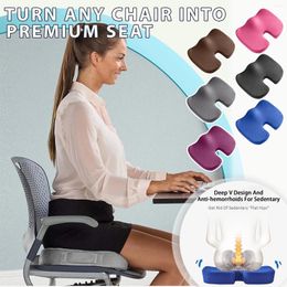 Pillow Gel Enhanced Seat Non-Slip Orthopedic & Memory Foam Coccyx Protect For Office Chair Car