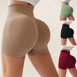 Tight high waisted sexy peach quick drying breathable yoga pants womens running sports and fitness three point shorts