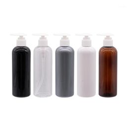 300ml Empty Personal Care Lotion Cream Pump Bottle White Black Dispenser Container Shampoo Bottle Pump 10 oz Cosmetic Package1 247e