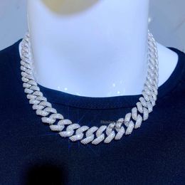 Iced Out Bling Diamond Hip Hop Miami Style Wholesale Cuban Link Chain Jewellery Moissanite