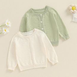 Jackets Fashion Baby Girl Boy Knit Cardigan Infant Toddler Child Sweater Spring Summer Knitwear Button Coat Jacket Tops Clothes