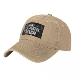 Ball Caps BAND LOHO Baseball Cap Men Hats Women Visor Protection Snapback Black Midi