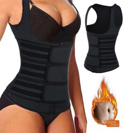 Women Corset Sauna Sweat Suit Waist Trainer Vest Compression Shirt Slimming Body Shaper Workout Tank Tops Weight Loss Shapewear 217340167