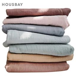 Quilts Quilts Bamboo Blanket 120*120Cm Muslin Cotton Baby Blanket 2 Layers Gauze Newborn Swaddle Wrap Kids Bath Towel Outing Stroller Cover WX5.28