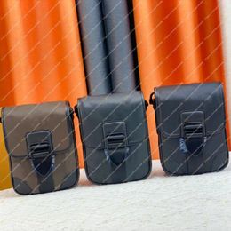 Designer Men Messenger Bag Small Canvas Leather Shoulder Bags Adjustable Jacquard Strap Crossbody Magnetic Buckle Flap Handbag Zipper B 301y