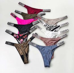 Fitness Girl Luxury Sexy Seamless Panties Sex String LOVE High Waist Sporty Women Underwear Thongs Cotton Female Lingerie Thong668es