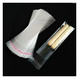 Storage Bags 6CMOPP Bag Transparent Plastic Can Be Customised Bracelet Packaging Toothbrush And Comb Self-adhesive