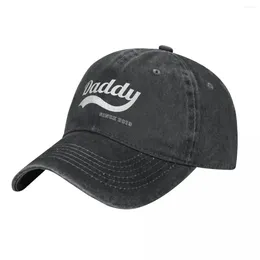 Ball Caps Daddy Washed Baseball Cap Fashion Logo Cool Hip Hop Hats Spring Men University Print Snapback