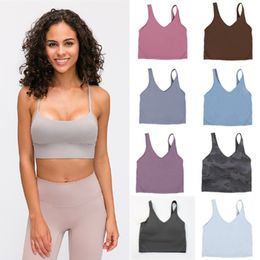Solid Colour women's fitness running yoga exercise back training Y-shaped U-shaped gym quick drying sweat absorbing bra with chest pad