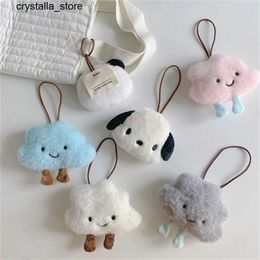 Plush Keychains Cute Dog Plush Toy Cartoon Animal Name Sticker Pendant Soft Fill Doll Keychain Backpack Car Bag Keyring Decoration Childrens GiftS2452804 s2452909