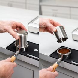 Aluminium Coffee Dosing Cup For 51mm 58mm Espresso Machine Portafilter Sniffing Mug Powder Feeder For Coffee Philtre Barista Tools