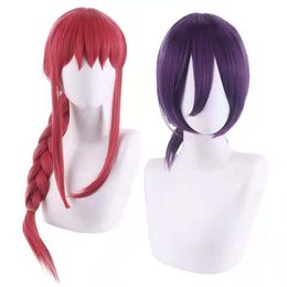 COSPLAY PROPS MAKINAW MAN COSPLAY MAKIMA WIG