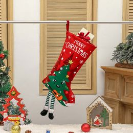 Christmas Gift Bag Decorative Socks Christmas Stocking Hanging Xmas Tree Ornaments Christmas Decorations Dropshipping