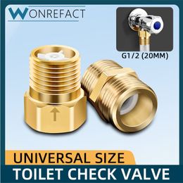 One-way Cheque valve all-copper toilet anti-return bathroom water pipe stop valve anti-return water backflow Cheque valve accessor