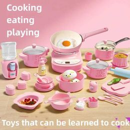 Kitchens Play Food Kitchens Play Food Mini Kitchen Cooking Toy Set for Childrens Homecoming Puzzle Birthday Gift Pretend Play Miniature Food WX5.28
