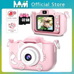 Toy Cameras Film Mini Camera Kids Digital Camera Cat Toy HD Camera for Kids Educational Toy Childrens Camera Toys Camera For Boy Girl Best Gift WX5.28