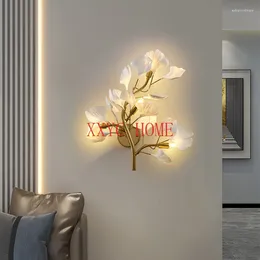 Wall Lamp Light Luxury Living Room Sofa Bulb Creative Hallway Aisle Simple Nordic Bedroom Bedside