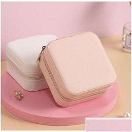 Jewellery Boxes Mini Case Portable Travel Jewellery Box Small Storage Organiser Display Rings Earrings Necklaces Gifts F Drop Delivery Dhvq0