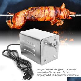 Bbq Grills Grill Roaster Electric Motor Goat Pig Chicken Spit Rotisserie Outdoor Barbecue Accessories Sps40 Stainless Steel Drop Del Dh3Oo