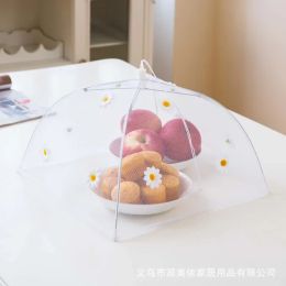 Folding Food Net Cover Washable Picnic Kitchen Anti-fly Mosquito Umbrella Simple Creative Multi-color Kitchen Gadgets