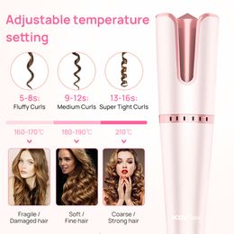 professional automatic ceramic rotating curler hair curling iron