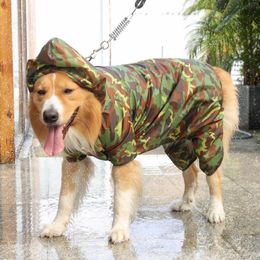 Pet Dog Raincoat Water Resistant Cat Jacket Dog Hooded Jumpsuit Puppy Rainwear Dogs Waterproof Coat Pet Hooded Rainproof Jacket
