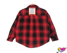 Red Patch Jacket 2021 Men Women High Quality Plaid Inside Cotton Coats Oversize Outerwear65657246940070