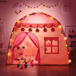 Childrens Tent Indoor and Outdoor Game Garden Tipi Princess Castle Folding Cube Toy Tent Childrens Room House Teepee Theatre 240527