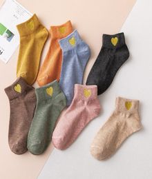 5 Pairs Lot New Harajuku Cute Candy Color Sports Casual Socks Happy Funny Big Eyes Ankle Socks Embroidery Ladies Cotton12227372