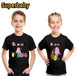 Cute Barbapapa Print Cartoon Kids T shirt Funny Baby Boys Girls Clothes Summer Children Cotton Short Sleeve TShirt 240521