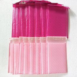 25pcs lot Light pink Rose pink Poly bubble Mailer envelopes padded Mailing Bag Self Sealing for gift package 258f
