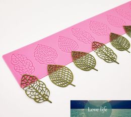 Sugarcraft Flower Leaf Silicone Mould Fondant Cake Decorating Tools Chocolate Gumpaste 3D Leaves Lace1410623