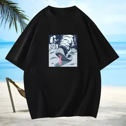 High Quality Mens T Shirts Spring Summer Cotton Breathable Tshirts Brand White Plus Size Top Tees