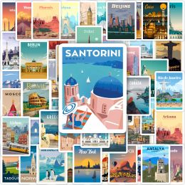 World Famous City Stickers Architecture Travel Scenery DIY Toy Gift Graffiti Decal for Phone Luggage Laptop Scrapbook Waterproof