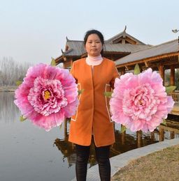 Handmade Peony Flowers Umbrella Resuable Eco Friendly Wedding Ornaments For Kids And Women Dance Performance Props Fashion 23rc4 X7696796