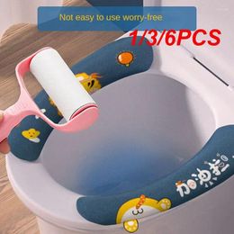 Toilet Seat Covers 1/3/6PCS Cartoon Not Easy To Shed Hair Can Be Washed Repeatedly Isolate Non-trace Adsorption Bathroom