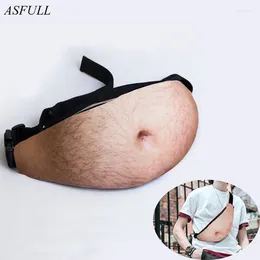 Storage Bags ASFULL 3D Pu Waist Pack Fanny Bag Men's Ladies Wallet Mobile Phone Travel For Package Organizer