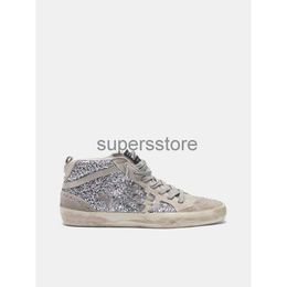 Designer Shoes 10A New Golden Sneakers Release Mid Slide Star Hightop From Italys Best Brands Fashionable Pinkgold Glitter White Doold Dirty Goose Shoes 558aaaa