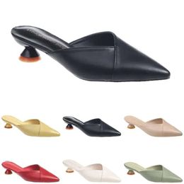 Women Sandals Heels Slippers Fashion High Shoes GAI Triple White Black Red Yellow Gr 151