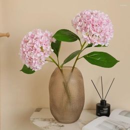 Decorative Flowers 1pc Artificial Large Hydrangea Silk Flower For Home Living Room Wedding Floral Event Party Table Arrangement