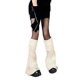 Women s Lolita Bow Leg Warmers Knee High Knitted Socks Patchwork Boot Cuffs Japanese Slouch Socks