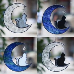 Decorative Figurines Dog Memorial Gifts For Loss Of Wall Art Earth Tones Modern Design Home Garden Suncatcher On Moon G Y9M0