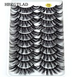 2019 NEW 10 pairs 100 Real Mink Eyelashes 3D Natural False Eyelashes Mink Lashes Soft Eyelash Extension Makeup Kit Cilios 1266342591