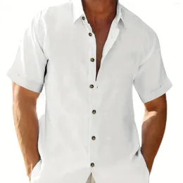 Men's Casual Shirts Solid Color 3D Print Hawaiian Men Women Fashion Streetwear Oversized Short Sleeve Beach Shirt Blouse Man Clothing