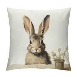 Animal Watercolor Patern Pillow Covers Throw Covers Square Cushion Pillowcase Decorative Pillow Shams