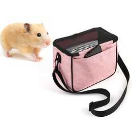 Pet Hamster Carrier Bag Lightweight Parrot Cage Portable Rabbit Backpack Lizard Bag Hamster Nest for Small Animals Pet Accessory