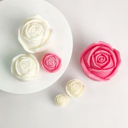 3D Rose Flower Silicone Candle Molds DIY Aromatherapy Candle Wax Molds Chocolate Party Baking Cake Craft Casting Mold Home Decor