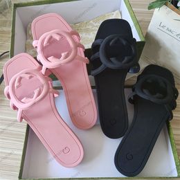 Slipisti di design da donna Sandali piatti sandali rosa bianco nero bianco pallido in gomma in gomma arancione lussuoso Slide estate slitta